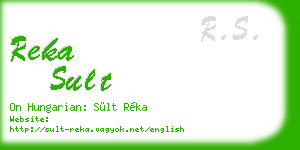 reka sult business card